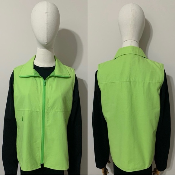 Lime Green Nylon Vest - Picture 10 of 17